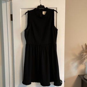 KATE SPADE New York Ruffle Trim Fit & Flare Dress